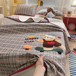 MANCAI | Cute Cartoon Towel Stitch Anti-slip Bed Sheet