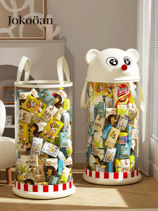 Large Capacity Transparent Storage Basket Organizer