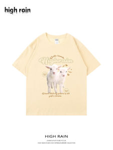 เสื้อยืดคอกลมแขนสั้นทรงหลวมสำหรับผู้ชายและผู้หญิง ลายการ์ตูน ทรงหลวม สไตล์ฤดูร้อน 100% คอตตอน คอกลม แขนสั้น เสื้อยืดคอกลม