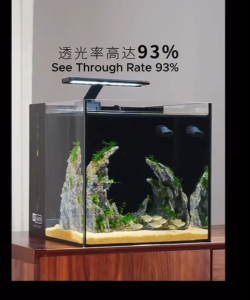 Yee Aquarium Super White 8K Crystal Clear Back Filter All In 1 Set Fish Tank 6mm Glass Thickness