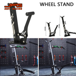 Wheel Stand Lift Universal Motorcycle Portable Handle Single Sided Paddock Stand Front Rear Support Foldable Tire Repairing Tool
