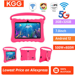 Kids Tablet Android 12 Tablet 7 Inch Tablet Wifi Children 32GB ROM 2GB RAM Educational Learning Toys Children Boys Girls Gifts