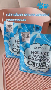 Cát Sắn Miracle Purcats 2.5kg CÔNG NGHỆ KHỬ MÙI VÔ ĐỊCH TỪ CATURE Siêu Vón nhanh tiết kiệm cát x2