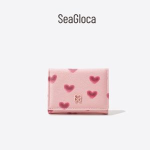 SeaGloca Exclusive Custom Valentines Day Heart Coin Purse Romantic Compact Wallet Lady