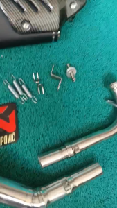NMAX V1 Stainless Elbow + Akrapovic K10 with Silencer