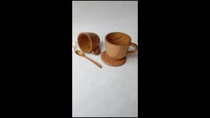 Gelas Minum Kayu Jati - Gelas - cangkir