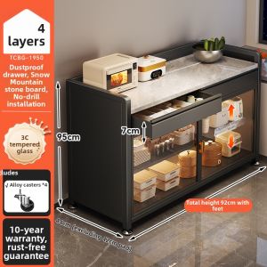 ERMO | Easy-to-Assemble Multi-functional Storage Shelf With Drawer