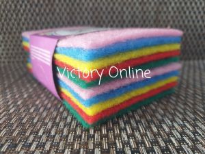 Tapas Cuci Piring 10 Lembar Tapas Cuci Sponge Scrubber Spons Pembersih Tebal & Tipis