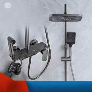 Four Position Copper Rain Shower Set