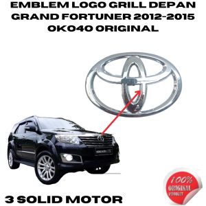 EMBLEM LOGO GRILL DEPAN GRAND FORTUNER 2012-2015
