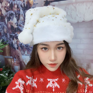 【On Sale】Christmas Snowflake Hat Wool Velvet Christmas Hats Adult Winter Hat Decoration