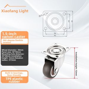 FANGXIANSHENG | Omnidirectional Small Baby Bed Casters