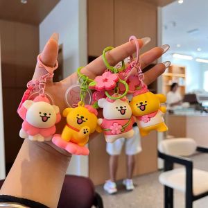 Bandai | Móc Khóa Sakura Dành Cho Người Yêu Chó Con Theo Chủ Đề Mùa Xuân Cặp Đôi Dễ Thương Túi Mặt Dây Chuyền Trang Trí Vòng Chìa Khóa Ý Tưởng Quà Tặng Giáng Sinh Cho Bạn Bè