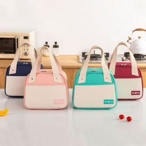 Portable Lunch Box Bag New Fashionable Simple Large Capacity Waterproof Bag Insulation Belt Rice Bag For Office Workers