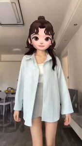 Aililai 1688 เสื้อเชิ้ตแขนยาว เชิ้ตลำลอง สีพื้น ผ้าร่องลายทาง ลายริ้ว น่ารักๆ สไตล์เกาหลี แมทชืง่าย แมทช์กับอะไรก็ดูด๊ มีสไตล์ สาวๆควรมีติดตู้ สั่งเลย