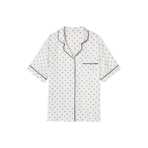 Comfortable Loose Satin Print Sleepwear Set