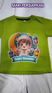 Baju Kaos Distro Anak Laki-laki Import (048 TURKIS) Size L (5-6 Tahun)