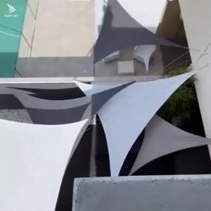 Triangle Sun Shade Sail Canopy UV Block Sunshade Sails Sunscreen for Outdoor Patio Garden Backyard Awning Sunsail with Free Rope