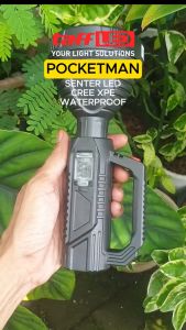 TaffLED Senter LED Super Terang Cas Ulang Tahan Lama 24 jam Jarak jauh tahn Air Serbaguna Waterproof USB Recharge Cree XPE Pocketman charger USB Tersembunyi Multifungsi