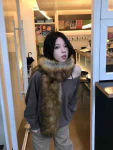 PUNCHUN Fashionable Warm Faux Fur Collar Scarf for Women Stylish Winter Accessory Trendy Heat Retaining Neck Warmer