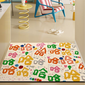 Cute Cat Design Water Absorption Anti-slip Dirty Resistant Cuttable Doormat