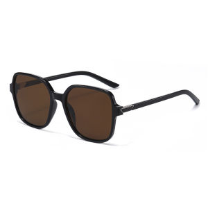 Women Large Square UV400 Sunglasses Metal Hinge Decor Gradient Lens Outdoor Driving Beach Fashion Shades 5 Colors Available
