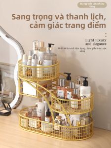 MINGZHIYIFAN | Cosmetic Organizer Storage Box Shelf Make-up Vanity Cabinet Storage