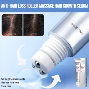 Anti-Hair Loss Roller Massage Hair Growth Serum Anti Hair Loss Serum Hair Regrowth Organic Hair Serum Roll-On Massage Moisturizes Hair Roots