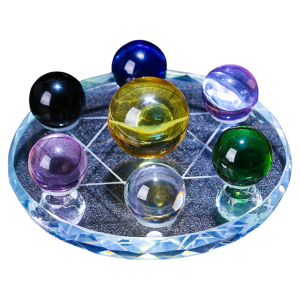 DINGFENGGE | Multicolor Seven-Star Array Crystal Decorative Item