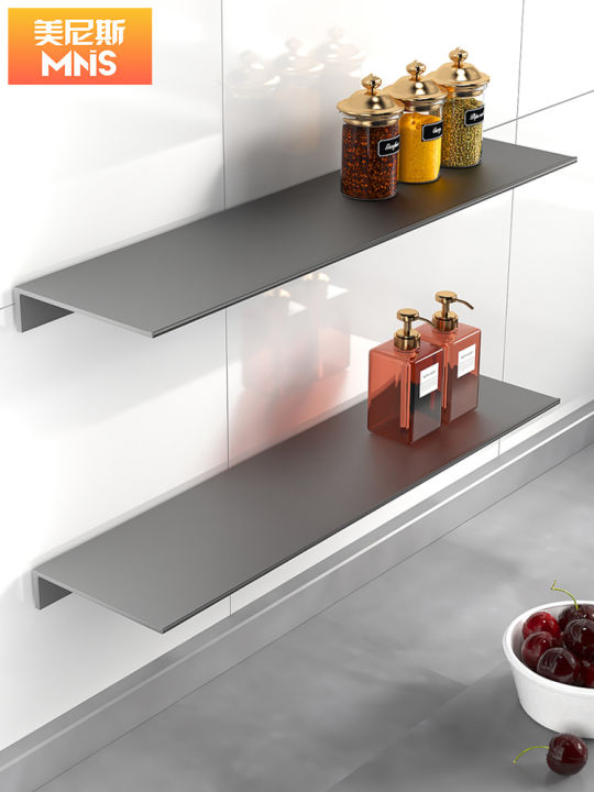 Kitchen Long Storage Rack Wall Flat Partition Bathroom Sticky Wall