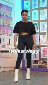 JINISO - Highwaist Rok Seventy Jeans Panjang