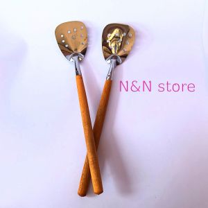 Sosodok/spatula/sodet stainless steel pegangan kayu ukuran kecil