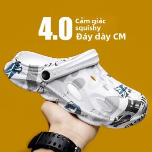 Dép Xỏ Ngón Mùa Hè Chống Trượt Cho Nam Dép Xỏ Ngón Khoét Rỗng Thời Trang Mùa Hè Dép Xỏ Ngón Đế Bằng Thoáng Khí Cho Nam