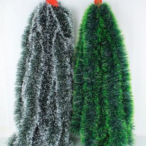 🔥 2M Christmas Pine Garland Xmas Tree String Ribbon Hanging Ornament Xmas Party 2024 New Year Home Decoration
