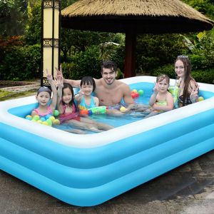 🔥Original + 24 hours delivery✅ Swimming Diving Inflatable PoolSwimming Pool for Kids and Adults Thickened 3 Layer