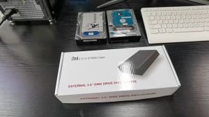 (SG) 3.5” Hard Disk Enclosure Superspeed USB 3.0 – Supports All HDD SSD Hard Drive External Portable for Windows Mac Linux for PC Computer Laptop Phone Tablet