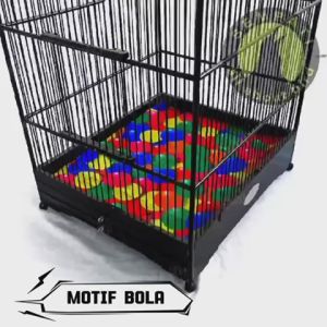 SEMPATI Karpet Sangkar Kotak No 2 3d Motif Bola Alas Dasar Kandang Burung Kacer Kenari Tatakan Sangkar Kotak Nomor 2 KRPT2D