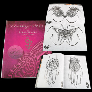 Tattoo Book Album Pattern Henna Flower Butterfly Stencil Tattoos Template Europe America Hand Chest Ankle Body Art Manuscript