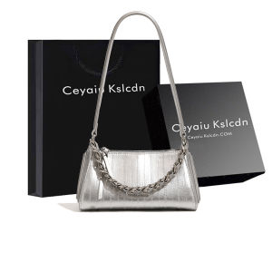 Elegant Womens Shoulder Bag Commuter Handbag Birthday Gift Underarm Square Bag Sweet Lady Style Zipper Closure Soft PU Leather