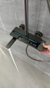 TISAS 2026 New Modern Stainless Steel Dual-source Shower Set with Faucet and LED Temp Display and Night Lighting