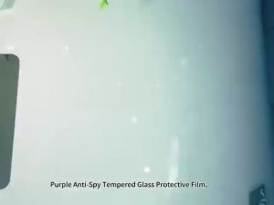 NNBILI 3 Miếng Dán Bảo Vệ Màn Hình Kính Cường Lực Màu Tím Cho iPhone 17/16/15/14/13/12/11 Pro Max Chống Gián Điệp Chống Thấm Nước Chống Rơi
