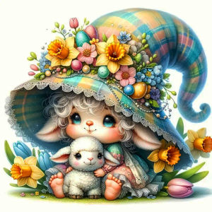 Huacan New Arrivals 2024 Diamond Painting Gnome Diy Drill Mosaic Cartoon Heart Art Home Wall Decor Craft Kit