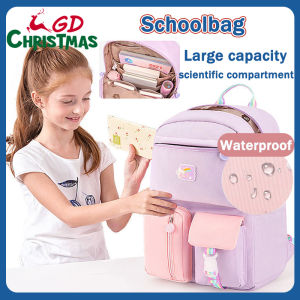 GD Christmas High quality school bag for kids girl and boy color matching backpack waterproof student backpacks