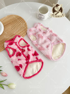 Thickened Double-Layer Fleece Rabbit Hair Warm Vest for Cats Pet Clothes No Hair Customizable Breathable Comfortable Washable