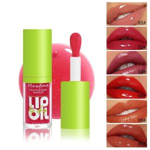 6 Colors Lip Gloss Waterproof Long-term Moisturizing Non-stick Cup Non-fading Liquid Green Packaging Lip Gloss Cosmetics Makeup