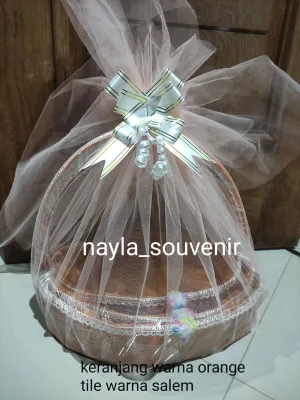keranjang ombak sepaket isi 3 free kain tile+pita