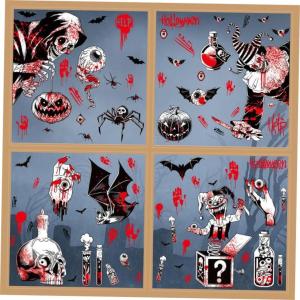 Halloween Skeleton Window Stickers Halloween Window Stickers Static Sticker