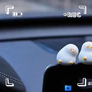 Creative and Quirky Little White Duck Resin Handicraft Figurine Desktop Ornament