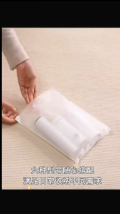 Frosted Matte Zipper Bag  Packaging for Clothing Business Food Storange Travel Poush Zipper Bag
