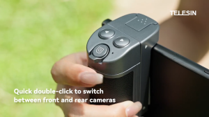 TELESIN Phone Holder Camera Grip Bluetooth Remote Selfie Stick